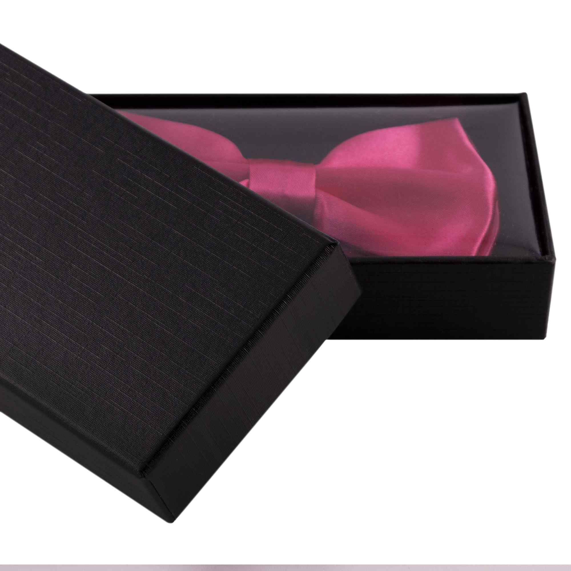 Pajarita clasica rosa fucsia preatada - imagen 3