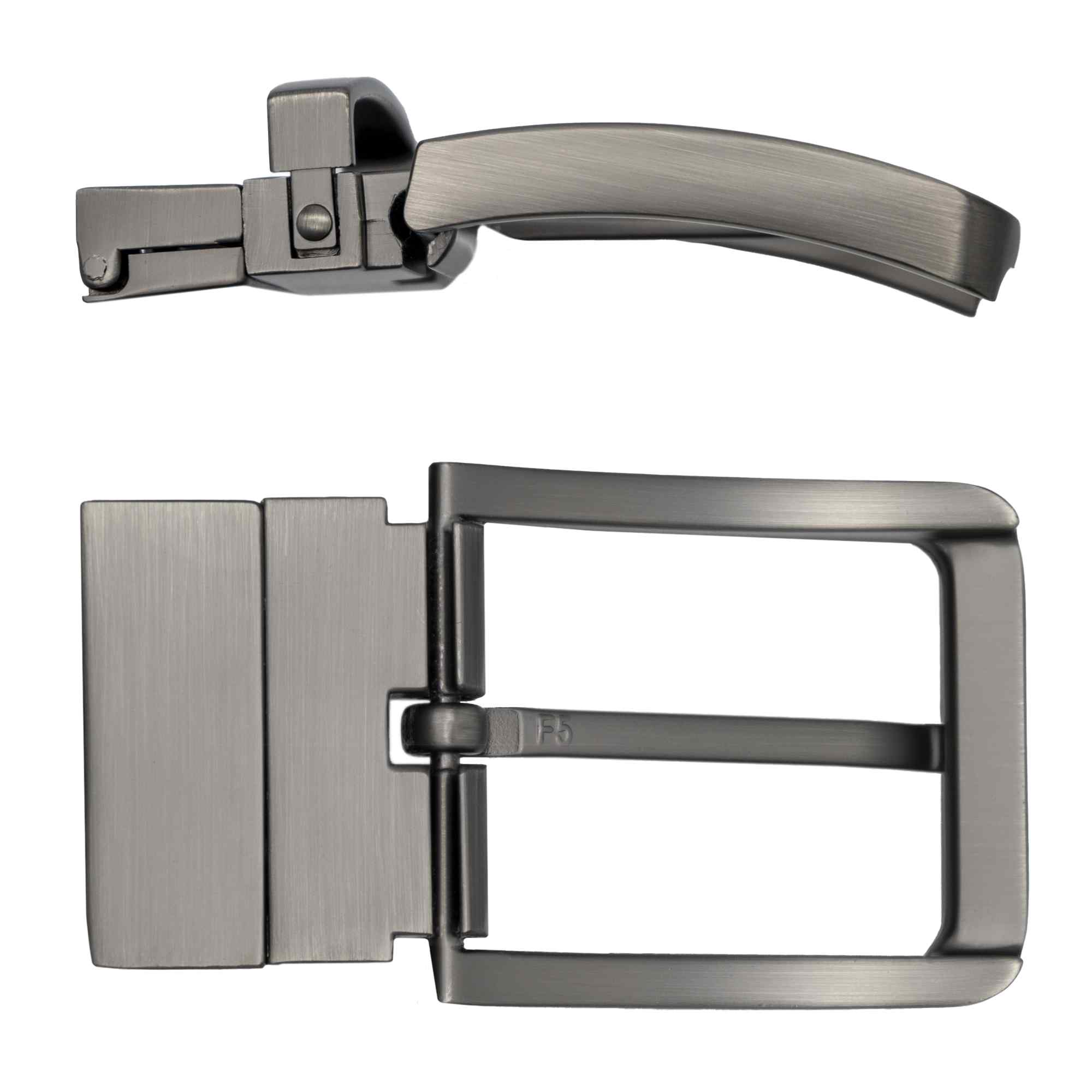 Hebilla reversible de cinturón, hebilla rectangular, hebilla metalica - imagen 3