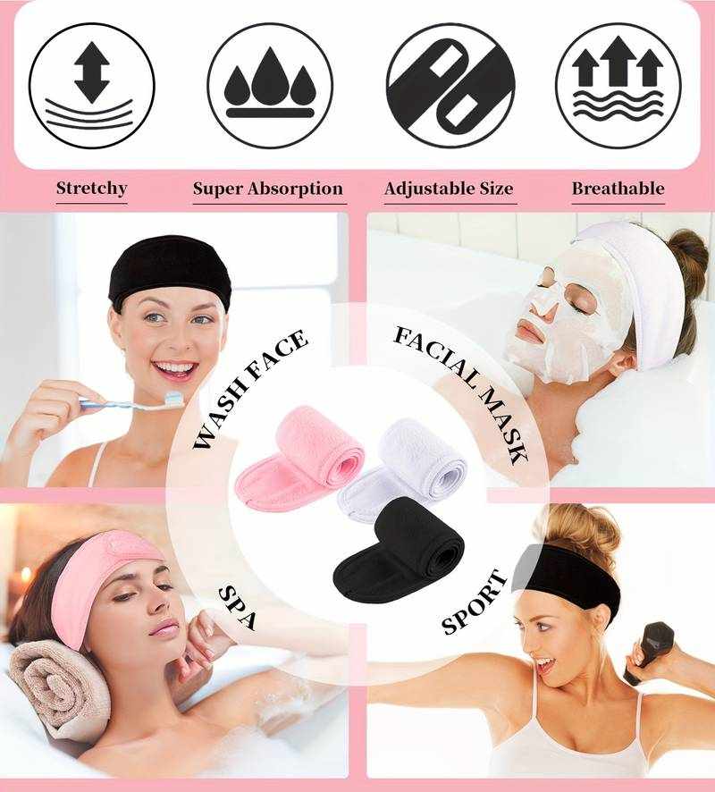 Diadema de Maquillaje para Lavado de Cara Blanca - imagen 7