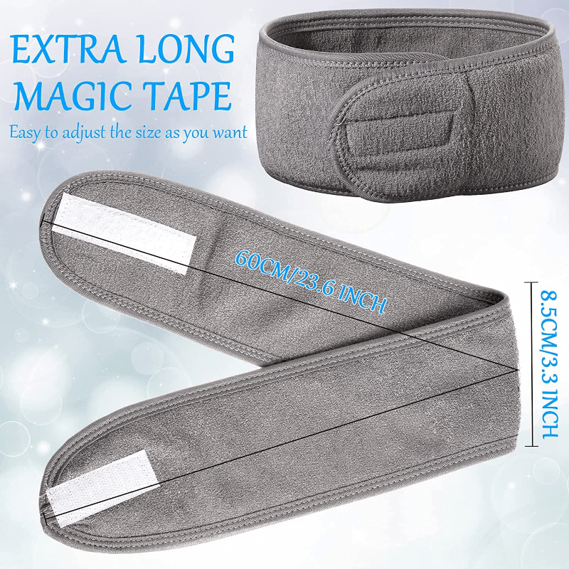 Diadema de Maquillaje para Lavado de Cara Gris - imagen 5
