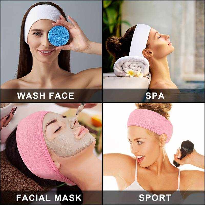 Diadema de Maquillaje para Lavado de Cara Gris - imagen 6
