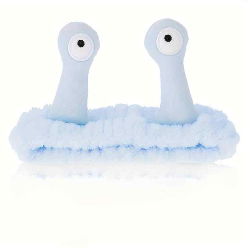 Diadema de spa Maquillaje facial forma de Caracol Azul Cielo