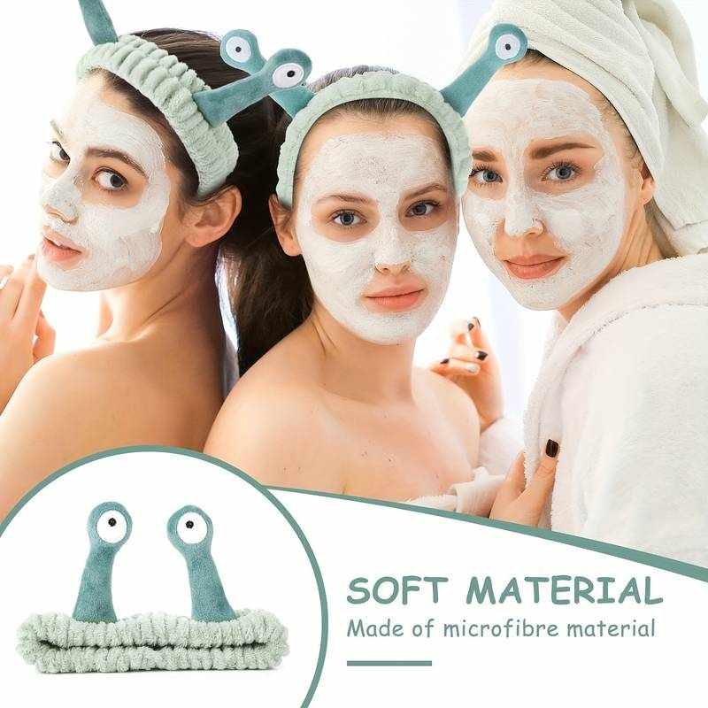 Diadema de spa Maquillaje facial forma de Caracol Azul Cielo - imagen 3