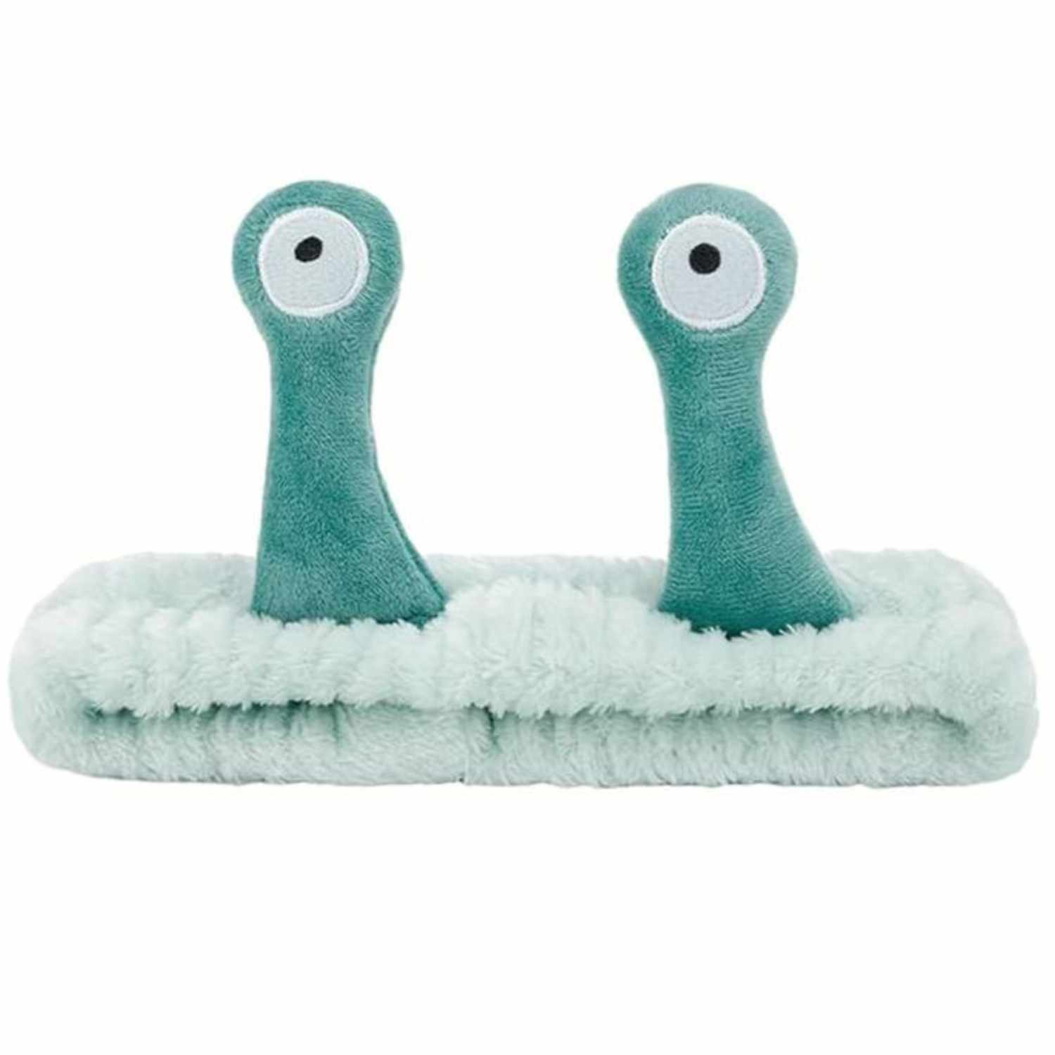 Diadema de spa Maquillaje facial forma de Caracol Verde Agua