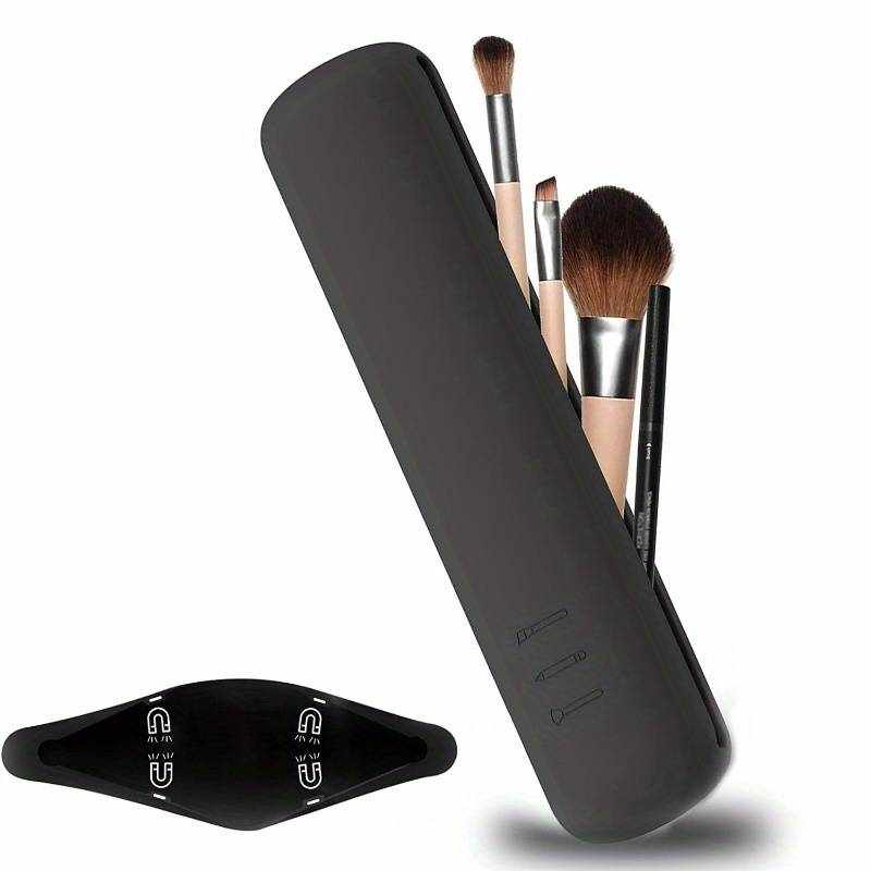 Estuche para brochas de maquillaje - cierre imantado - Negro