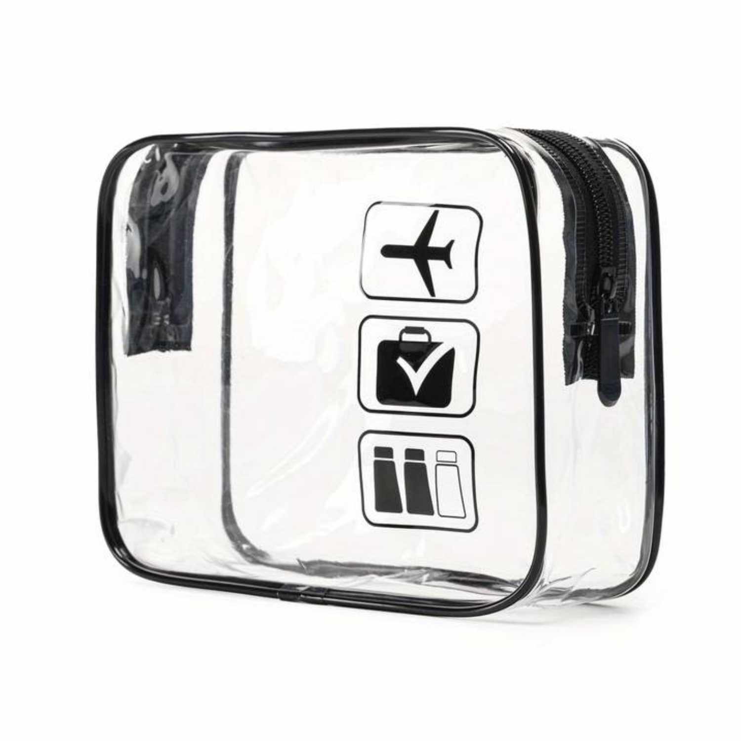 Bolsa de aseo para Avion, Neceser de viaje Viaje, Transparente - imagen 1