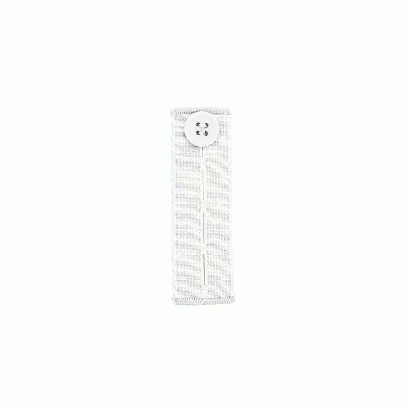 Extensor de botones para pantalones, Extensor de cintura ajustable, Extensor de botones elástico, Alargador de cintura - Blanco