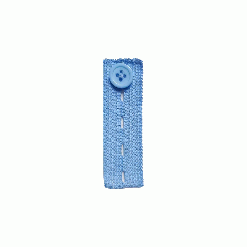 Extensor de botones para pantalones, Extensor de cintura ajustable, Extensor de botones elástico, Alargador de cintura - Azul