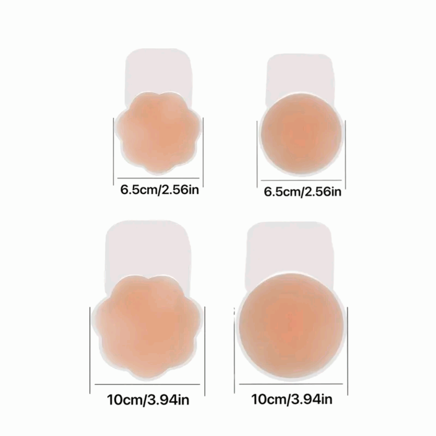 Cubierta de Pezón - Pezoneras Mejorado Silicona Push Up - Forma Redonda, 6.5 cm - imagen 6