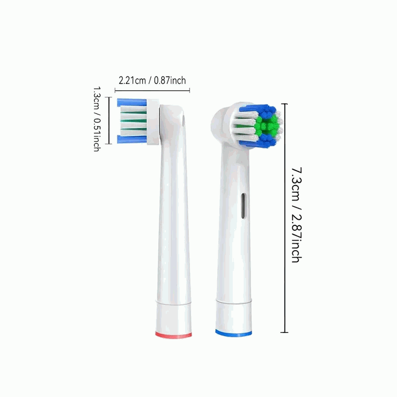 Set de 4 cabezales de repuesto para cepillos de dientes eléctricos compatibles con Oral-B - imagen 2