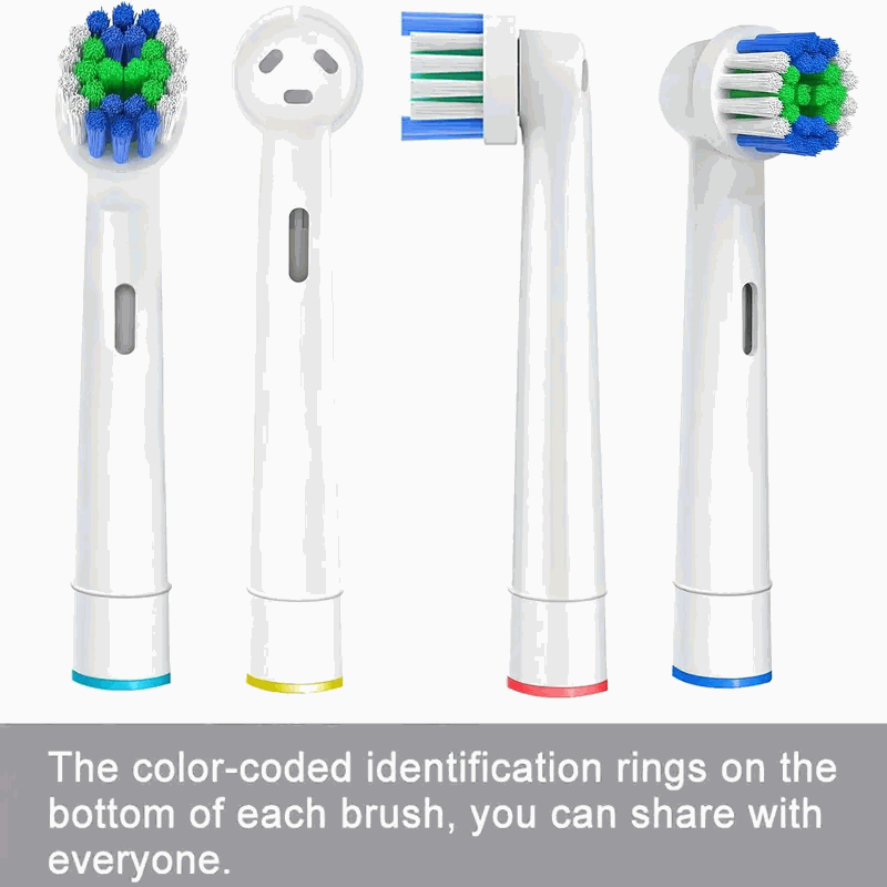 Set de 4 cabezales de repuesto para cepillos de dientes eléctricos compatibles con Oral-B - imagen 6