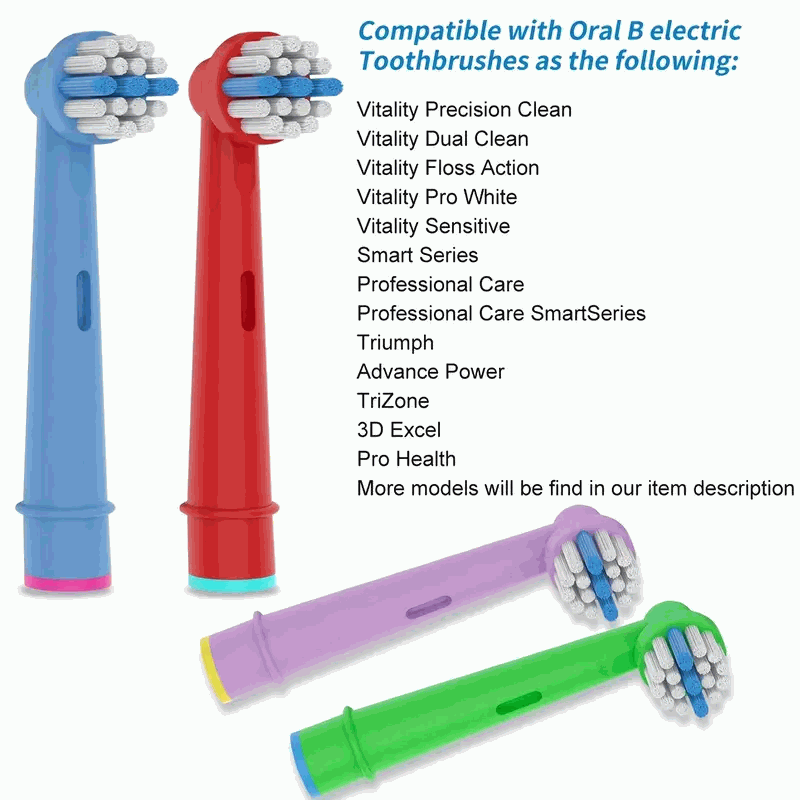 Set de 4 Cabezales de Repuesto para Cepillo de Dientes Eléctrico compatible con Oral-B Infantil - imagen 4
