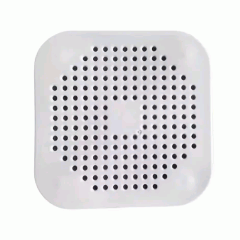 Filtro de Drenaje Plegable para Ducha, Baño y Cocina - Atrapa Pelos de Silicona con Ventosa - Blanco