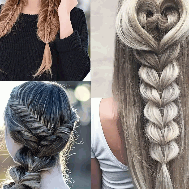 1000 Mini Gomas de Pelo, Bandas Suaves Para Niños, Gomas de Trenzas - Transparente - imagen 3