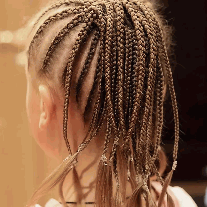 1000 Mini Gomas de Pelo, Bandas Suaves Para Niños, Gomas de Trenzas - Transparente - imagen 4