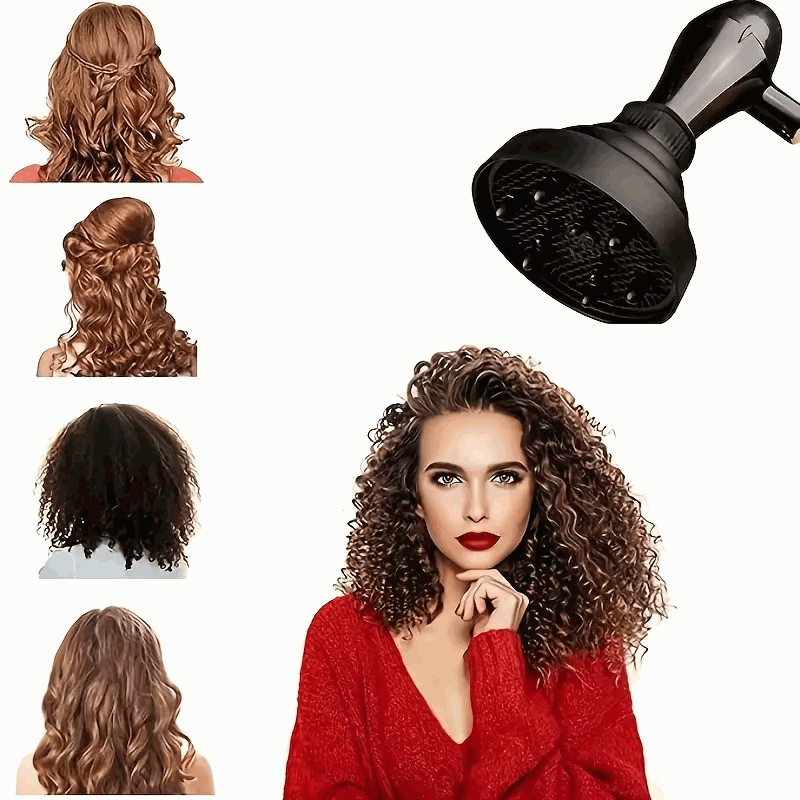 Difusor de pelo plegable universal para secador de pelo - Rosa - imagen 4