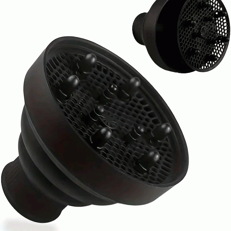 Difusor de pelo plegable universal para secador de pelo - Negro