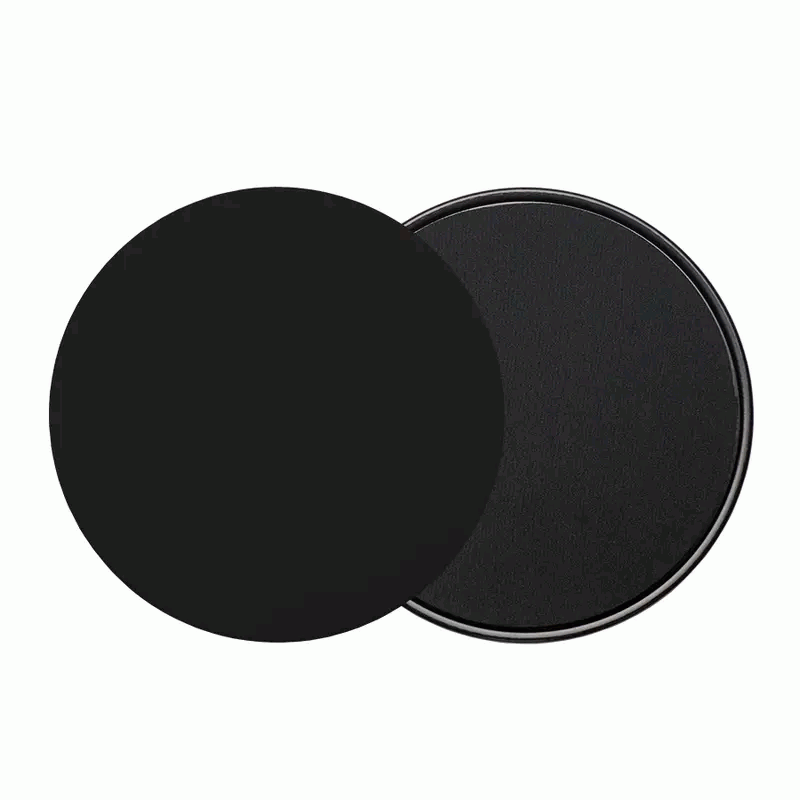 Discos Deslizantes para Fitness Abdominales, Discos Doble Cara Deslizantes para Hogar, Yoga, Fitness, Pilates - Negro