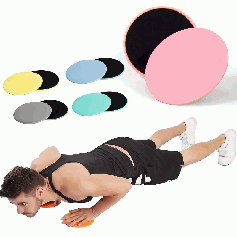 Discos Deslizantes para Fitness Abdominales, Discos Doble Cara Deslizantes para Hogar, Yoga, Fitness, Pilates - Morado - imagen 4