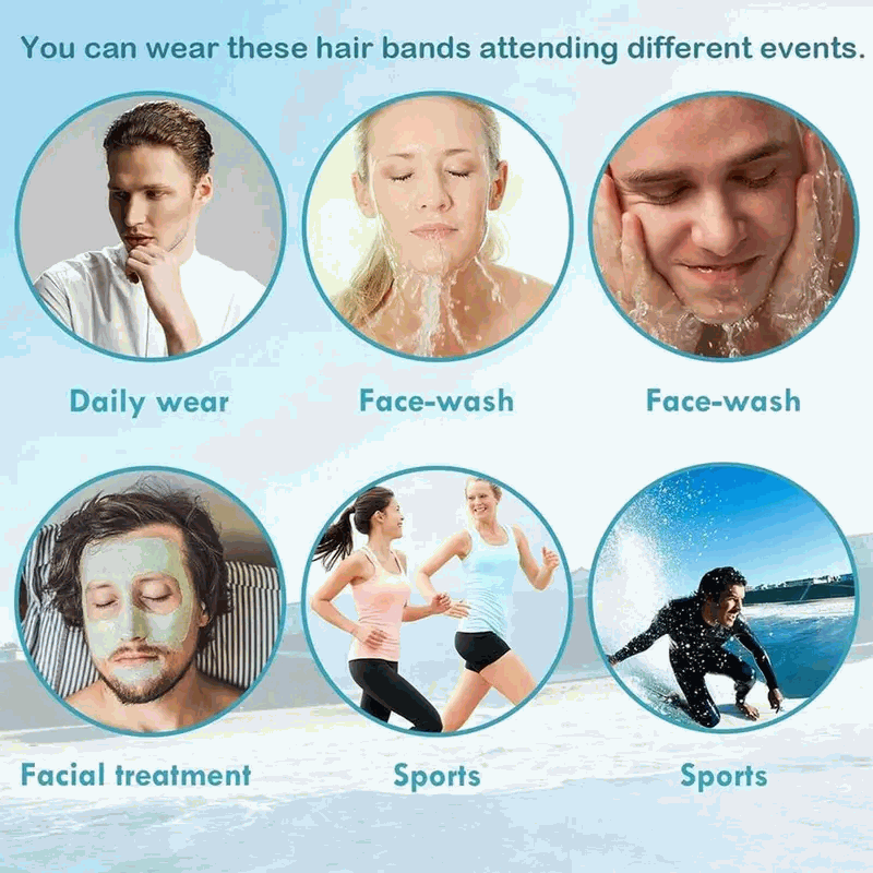 Set de 6 Diademas de Metal Antideslizantes - Aros de Pelo con Ondas de Moda para Hombres y Mujeres - Accesorios Elásticos y Cómodos para el Cabello - imagen 6