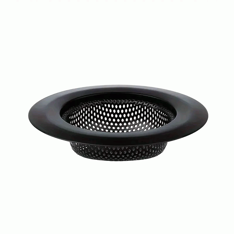 Filtro de Acero Inoxidable para Desagüe de Baño y Cocina, Colador de Fregadero - 5.5cm - Negro