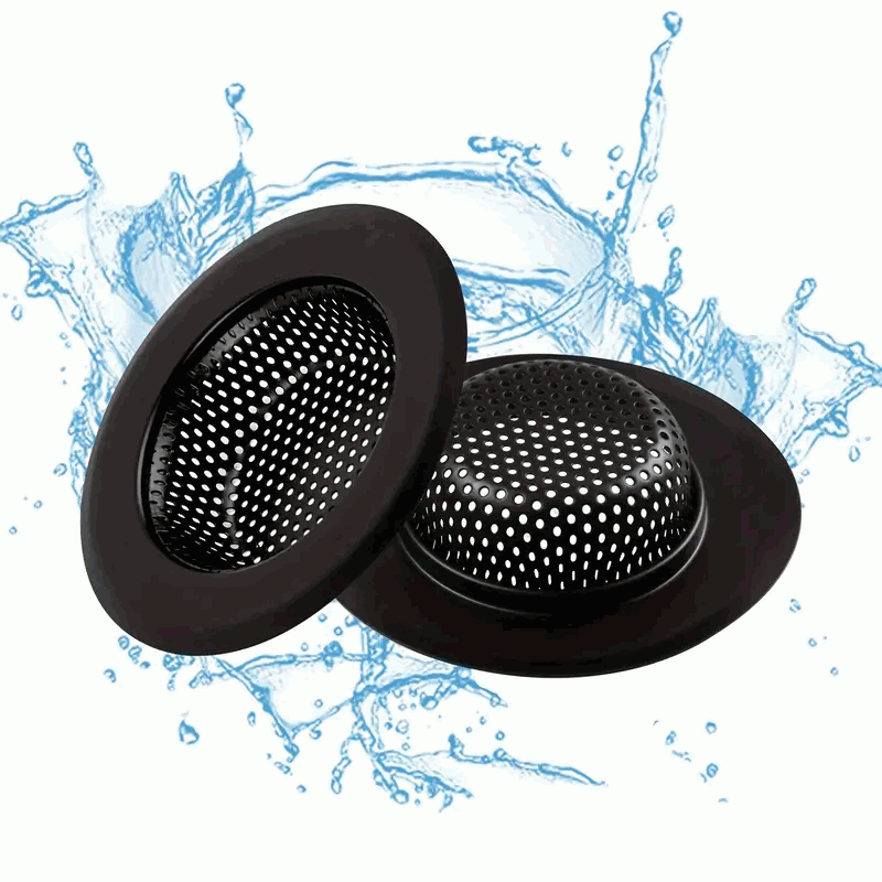 Filtro de Acero Inoxidable para Desagüe de Baño y Cocina, Colador de Fregadero - 7.2 cm - Negro - imagen 5