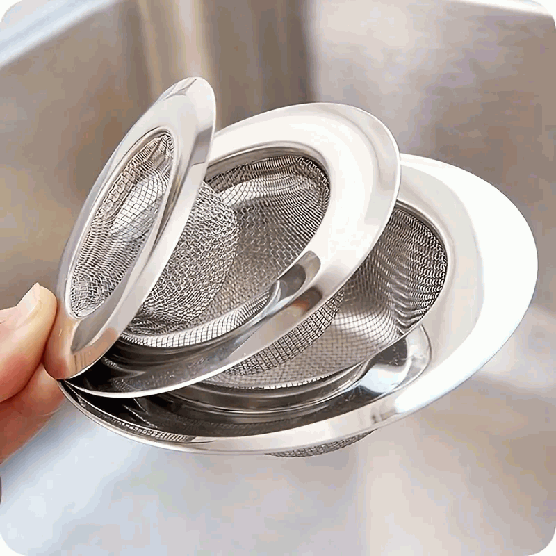 Filtro de Acero Inoxidable para Desagüe de Baño y Cocina, Colador de Fregadero - 9cm - Plateado - imagen 3