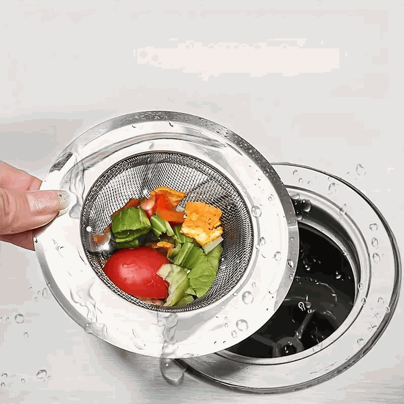 Filtro de Acero Inoxidable para Desagüe de Baño y Cocina, Colador de Fregadero - 11cm - Plateado - imagen 6