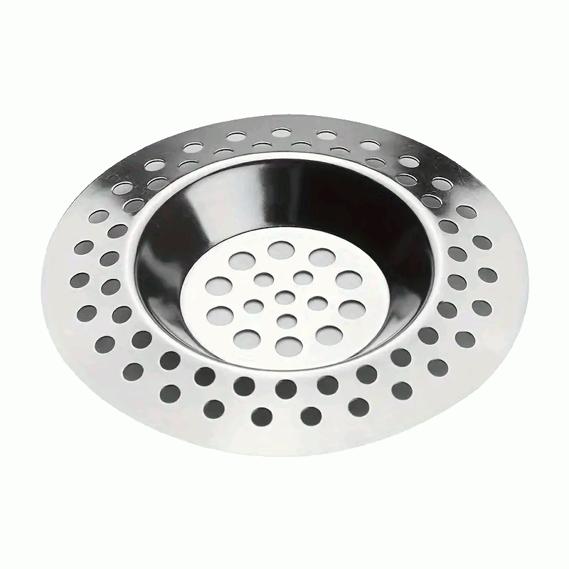 Filtro de Acero Inoxidable para Desagüe de Baño y Cocina, Colador de Fregadero - 7.3cm - 70 hoyos - Plateado
