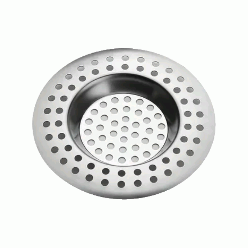 Filtro de Acero Inoxidable para Desagüe de Baño y Cocina, Colador de Fregadero - 7.7cm - 90 hoyos - Plateado