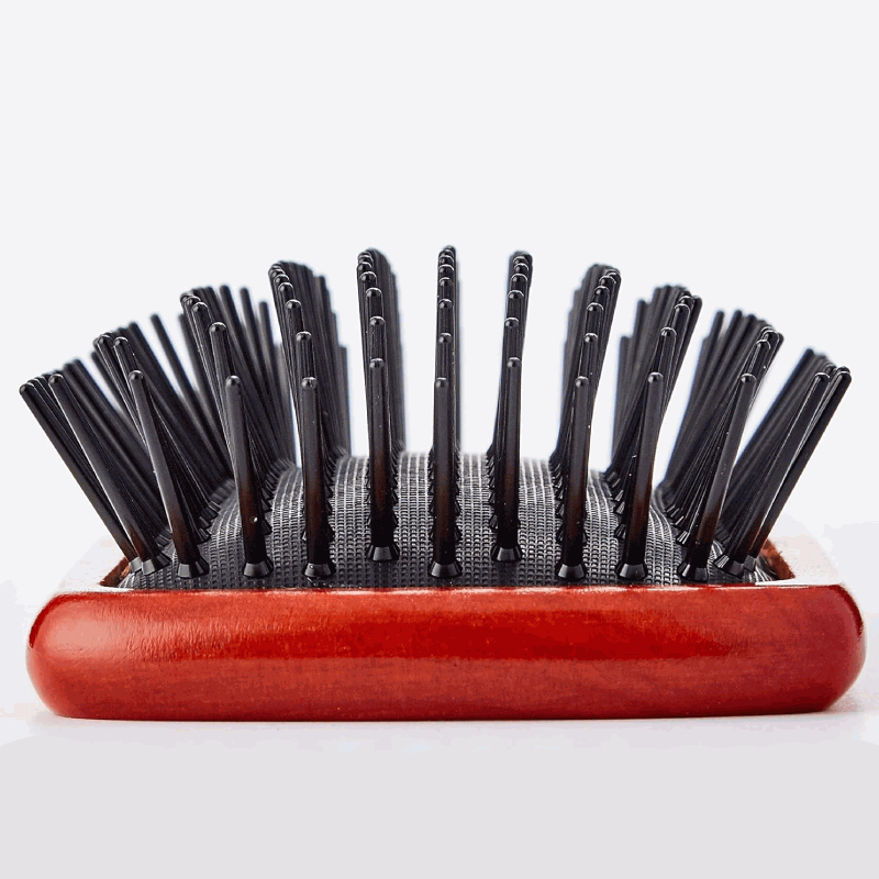 Cepillo Goma Rectangular con mango de madera - puas de plastico - Negro 25.4 cm - imagen 3