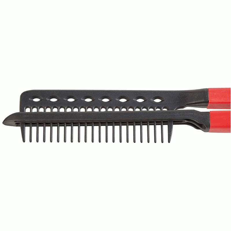 Peine profesional para alisado con plancha, Peine guía para plancha, 25cm, Negro - imagen 2