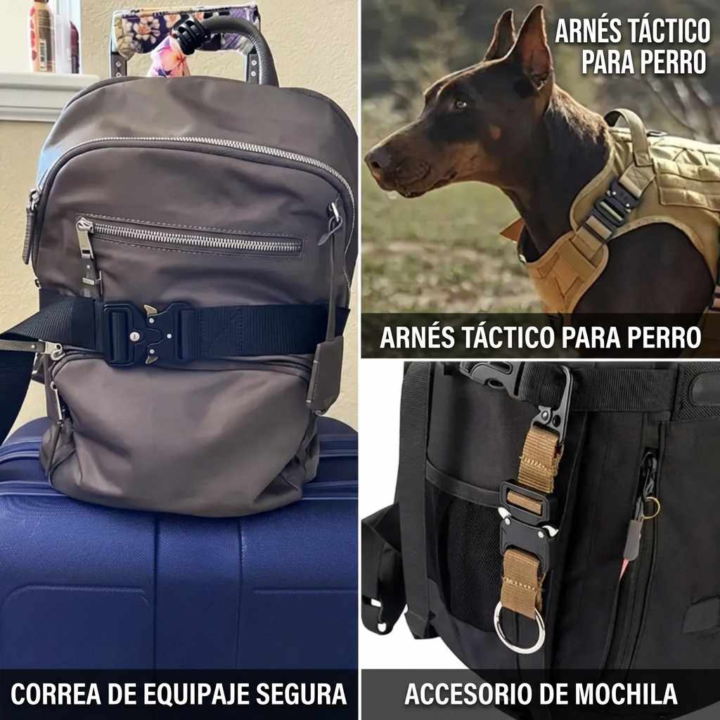 Hebilla de cinturón militar, Adaptable a Cinturones de hasta 40mm de Ancho - imagen 5