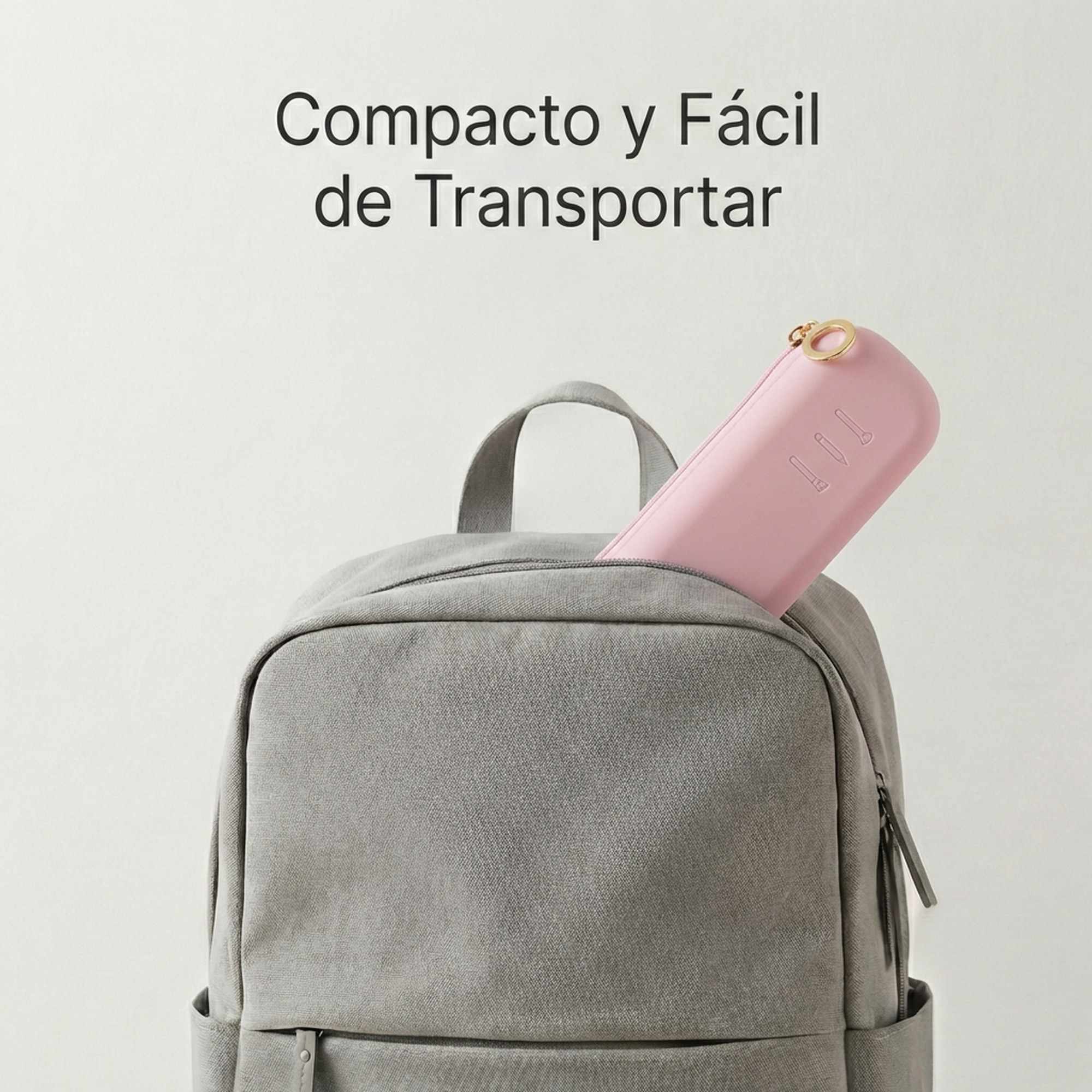 Estuche Rígido de Silicona con Cremallera – Funda Organizadora para Lápices, Maquillaje y Accesorios – Rosa - imagen 5