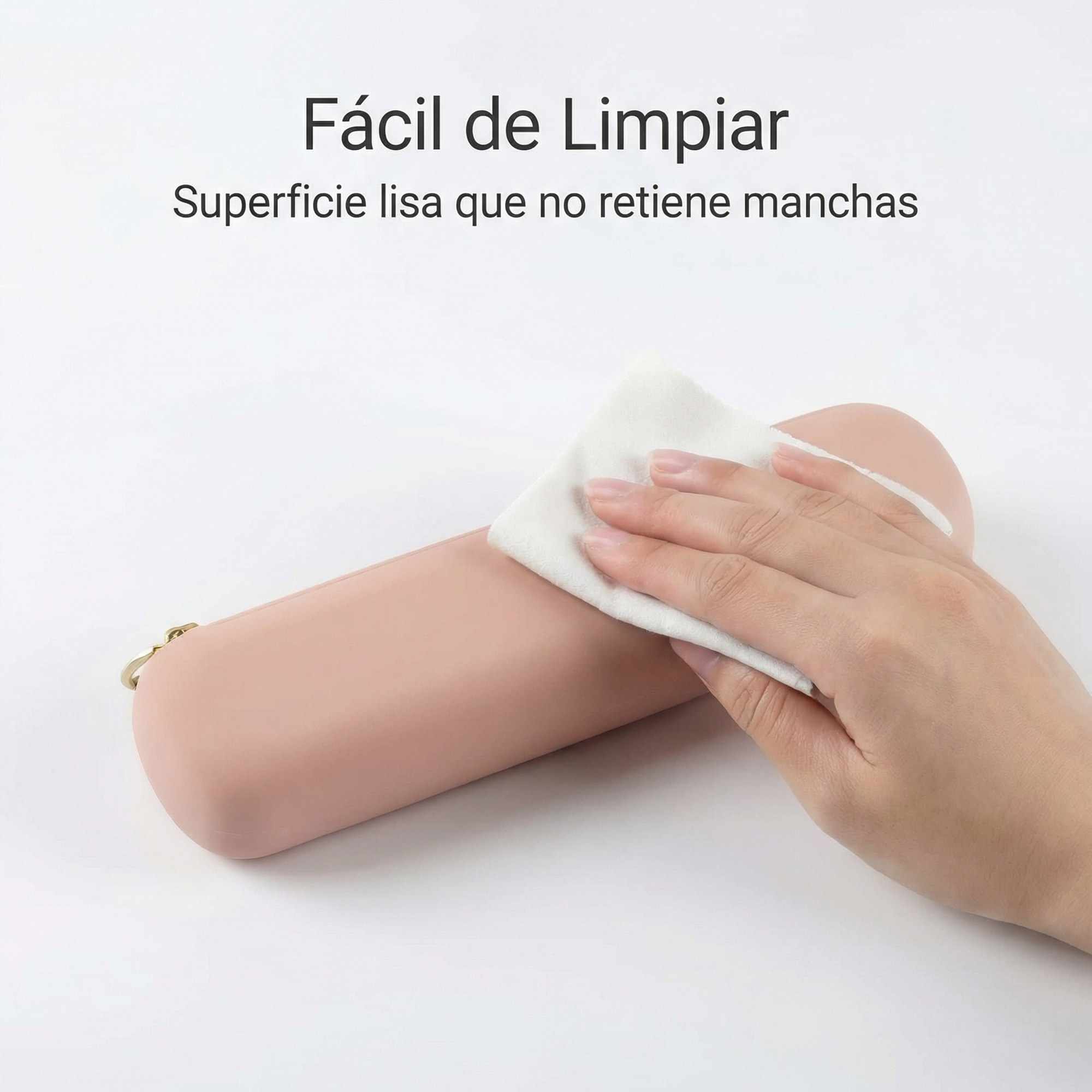 Estuche Rígido de Silicona con Cremallera – Funda Organizadora para Lápices, Maquillaje y Accesorios – Caqui - imagen 6