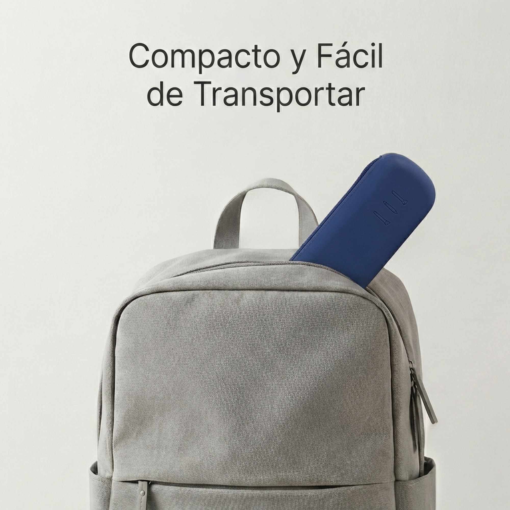 Estuche Rígido de Silicona con Cremallera – Funda Organizadora para Lápices, Maquillaje y Accesorios – Azul Oscuro - imagen 5