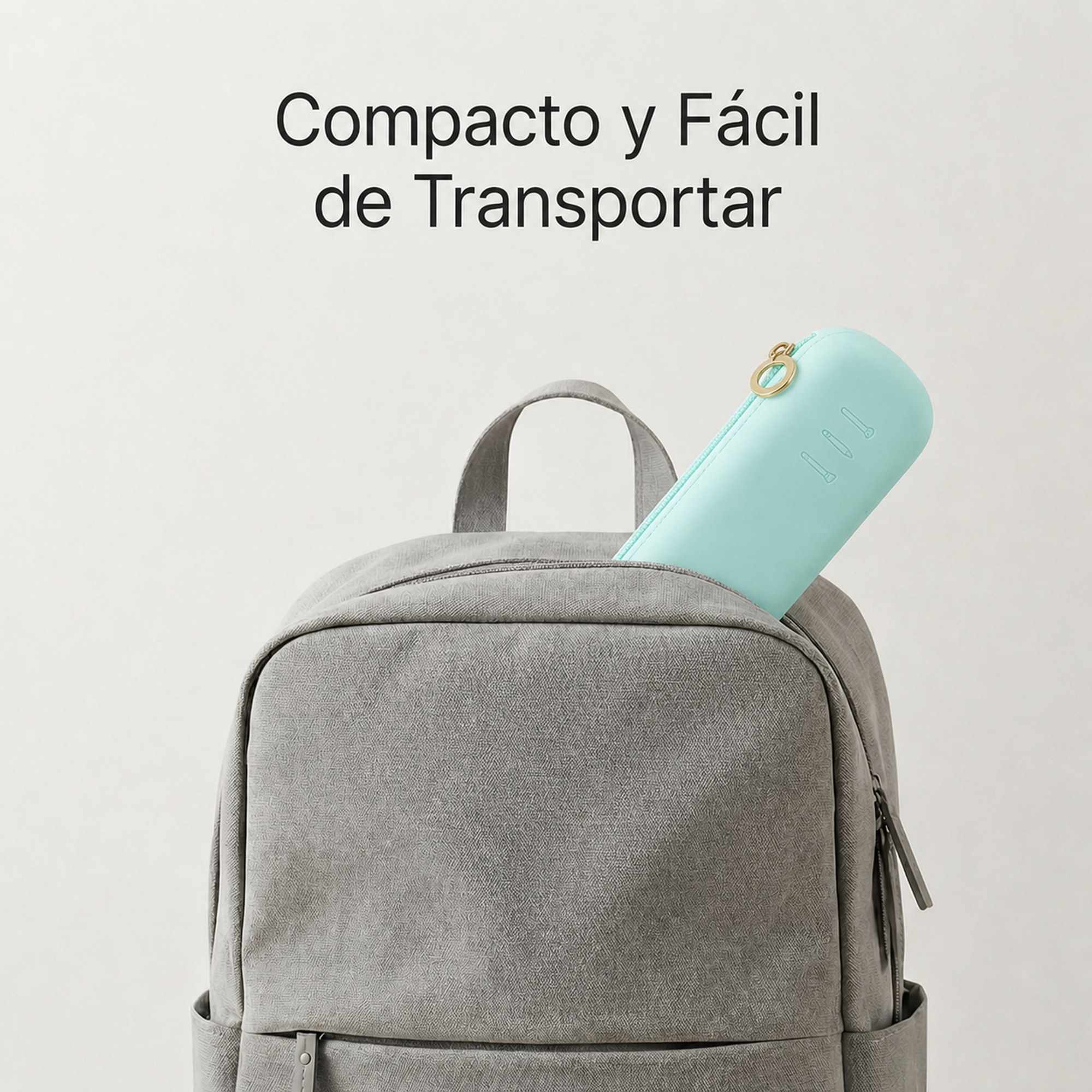 Estuche Rígido de Silicona con Cremallera – Funda Organizadora para Lápices, Maquillaje y Accesorios – Verde - imagen 5