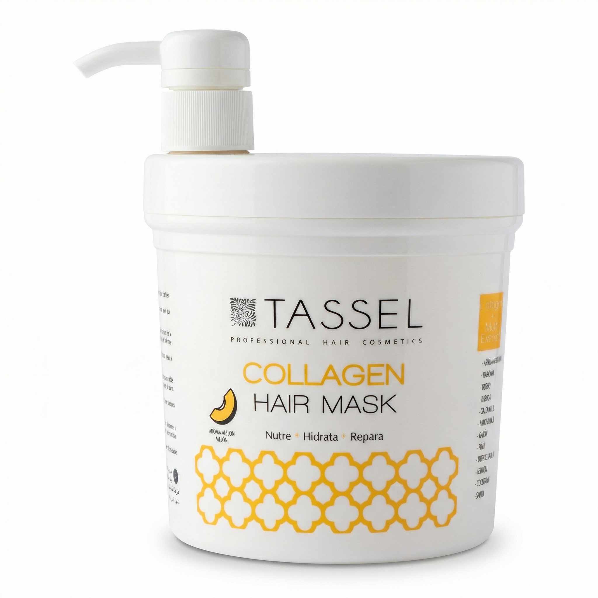 Mascarilla Capilar de Melón con Colágeno 1 Litro – Tratamiento Nutritivo y Reparador para Cabello Seco y Dañado