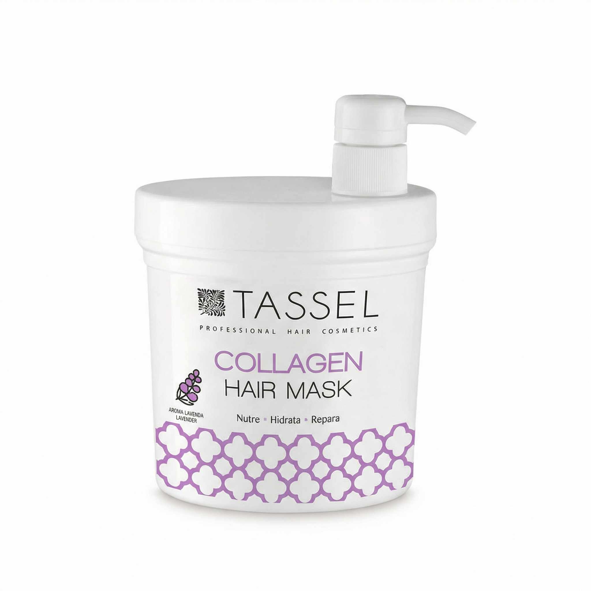 Mascarilla Capilar de Lavanda con Colágeno 1 Litro – Tratamiento Nutritivo y Reparador para Cabello Seco y Dañado