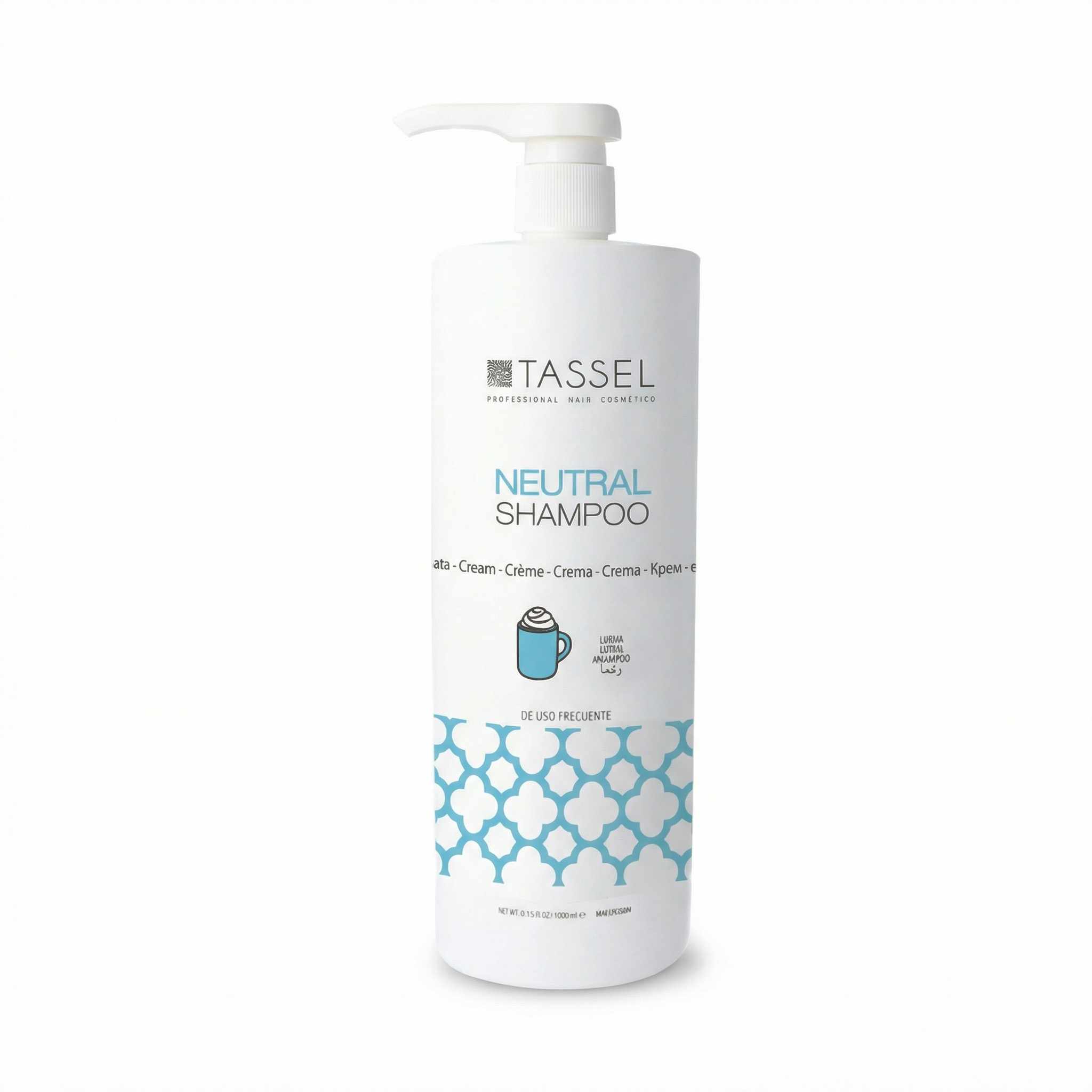 Champú Neutro de Nata1 Litro – Limpieza Suave de Uso Frecuente para Todo Tipo de Cabello